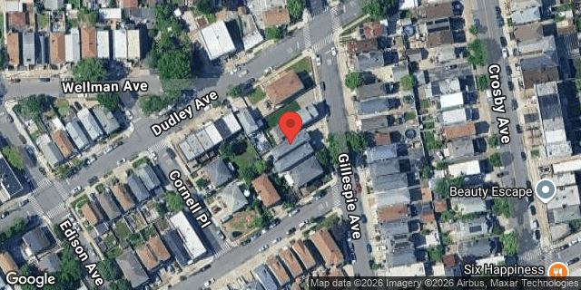 Aerial map of 1435 GILLESPIE AVENUE, Bronx
