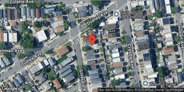 Aerial map of 1442 GILLESPIE AVENUE, Bronx