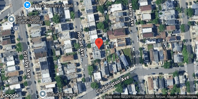 Aerial map of 1412 HOBART AVENUE, Bronx