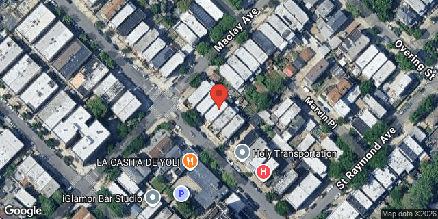 Aerial map of 1636 ST PETERS AVENUE, Bronx