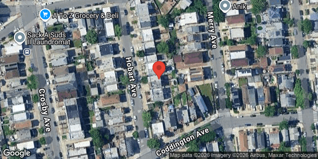 Aerial map of 1414 HOBART AVENUE, Bronx