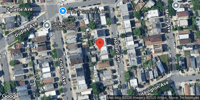 Aerial map of 1425 HOBART AVENUE, Bronx