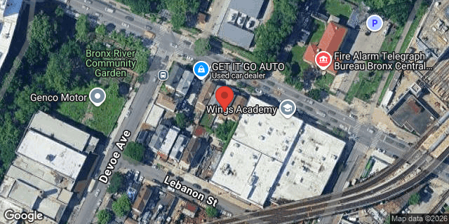 Aerial map of 1112 EAST 180 STREET, Bronx