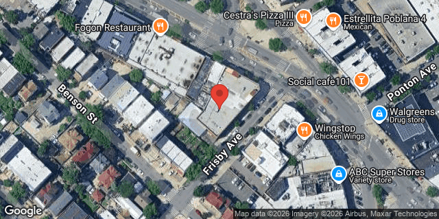 Aerial map of 2750 EAST TREMONT AVENUE, Bronx