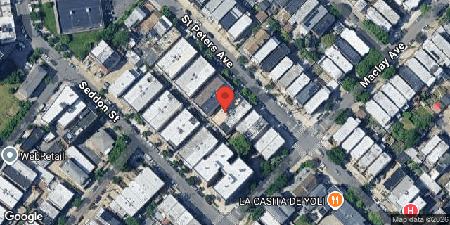 Aerial map of 1715 ST PETERS AVENUE, Bronx