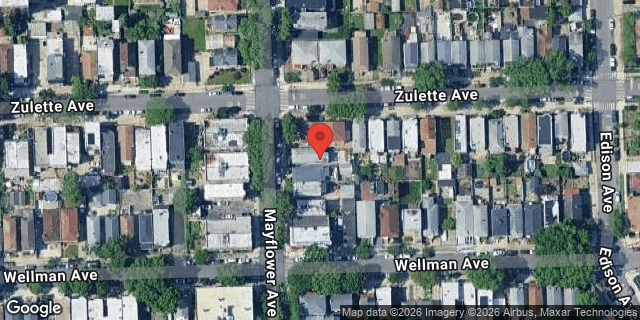 Aerial map of 1534 MAYFLOWER AVENUE, Bronx