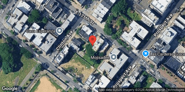 Aerial map of 740 EAST 175 STREET, Bronx