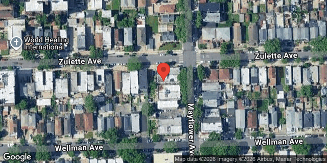 Aerial map of 1539 MAYFLOWER AVENUE, Bronx