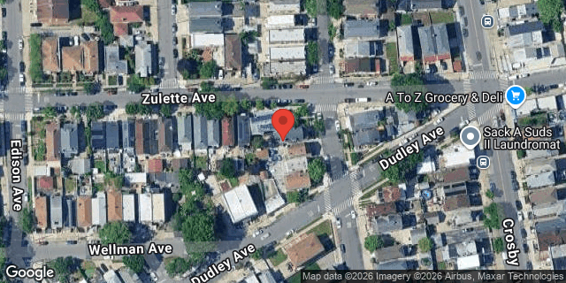 Aerial map of 1453 GILLESPIE AVENUE, Bronx