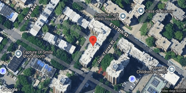 Aerial map of 998 EAST 179 STREET, Bronx