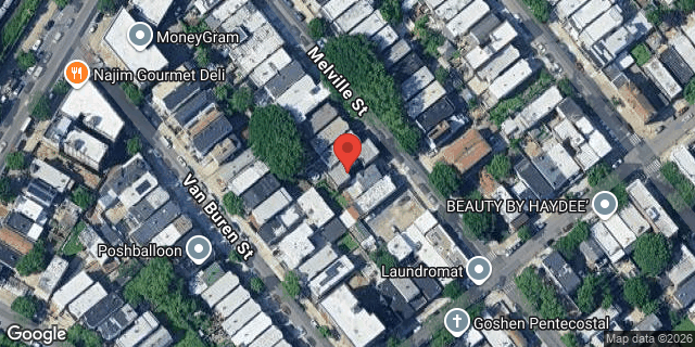 Aerial map of 1721 MELVILLE STREET, Bronx
