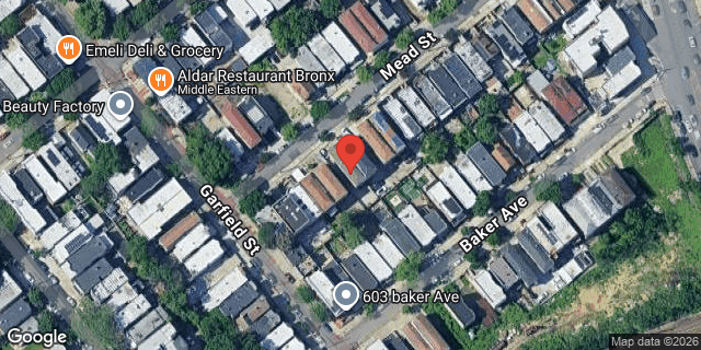 Aerial map of 612 MEAD STREET, Bronx