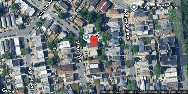 Aerial map of 1426 MERRY AVENUE, Bronx