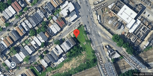 Aerial map of 644 BAKER AVENUE, Bronx