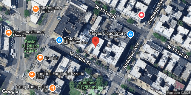 Aerial map of 555 WEST 170 STREET, Manhattan