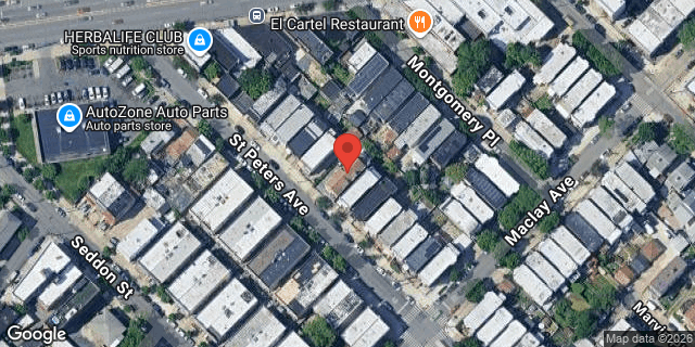 Aerial map of 1714 ST PETERS AVENUE, Bronx