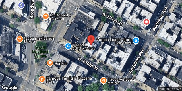 Aerial map of 563 WEST 170TH STREET, Manhattan