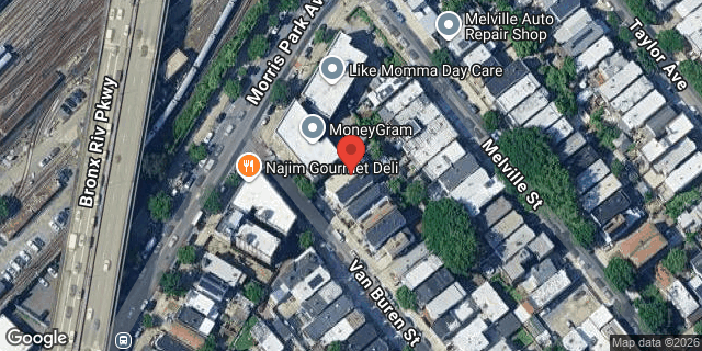 Aerial map of 1746 VAN BUREN STREET, Bronx