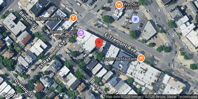 Aerial map of 2706 EAST TREMONT AVENUE, Bronx