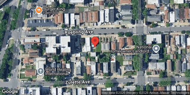 Aerial map of 2832 ROEBLING AVENUE, Bronx