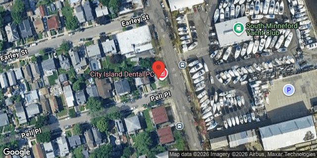 Aerial map of 163 CITY ISLAND AVENUE, Bronx
