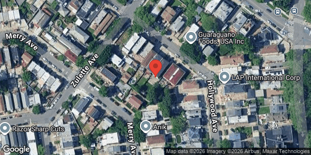 Aerial map of 1531 HOLLYWOOD AVENUE, Bronx