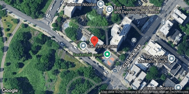 Aerial map of 657 CROTONA PARK NORTH, Bronx