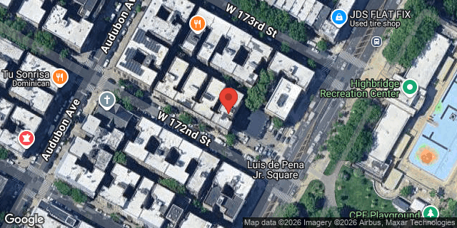 Aerial map of 503 WEST 172 STREET, Manhattan