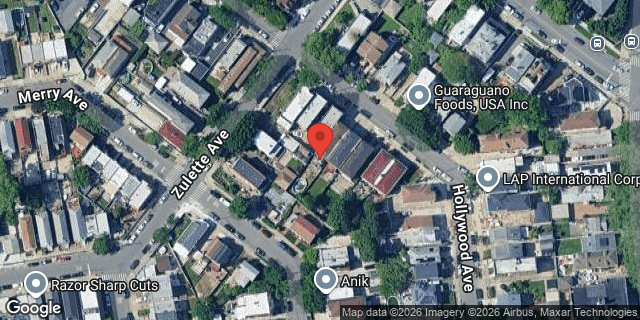 Aerial map of 1535 HOLLYWOOD AVENUE, Bronx