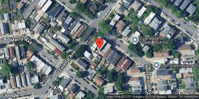 Aerial map of 1541 HOLLYWOOD AVENUE, Bronx