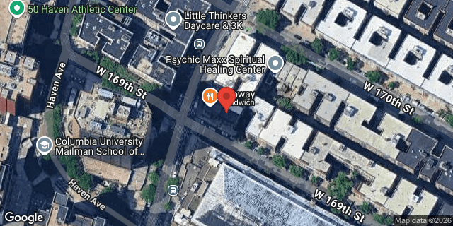 Aerial map of 226 FT WASHINGTON AVENUE, Manhattan