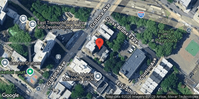 Aerial map of 705 CROTONA PARK EAST, Bronx