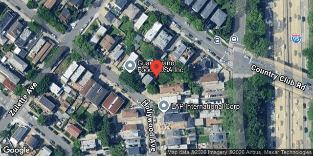 Aerial map of 1520 HOLLYWOOD AVENUE, Bronx