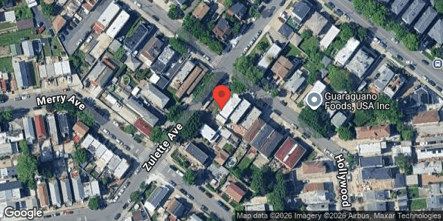 Aerial map of 1543 HOLLYWOOD AVENUE, Bronx