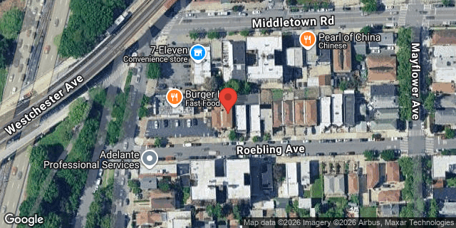 Aerial map of 2819 ROEBLING AVENUE, Bronx