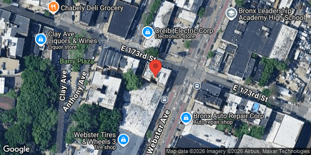 Aerial map of 380 EAST 173 STREET, Bronx
