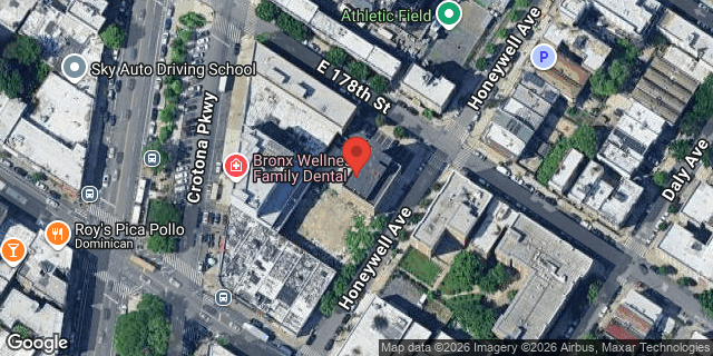 Aerial map of 1985 HONEYWELL AVENUE, Bronx