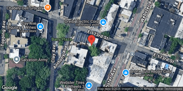 Aerial map of 370 EAST 173 STREET, Bronx