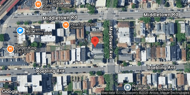 Aerial map of 1581 MAYFLOWER AVENUE, Bronx