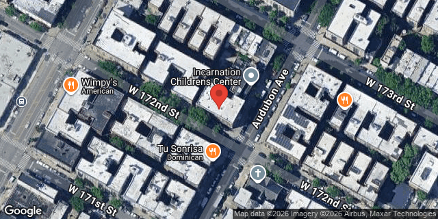 Aerial map of 138 AUDUBON AVENUE, Manhattan