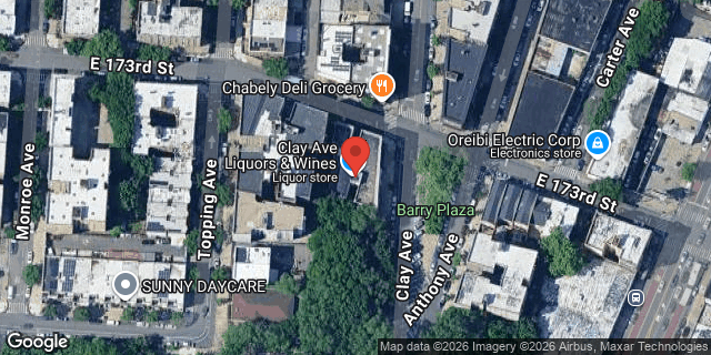 Aerial map of 346 EAST 173 STREET, Bronx