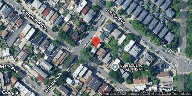 Aerial map of 1542 HOLLYWOOD AVENUE, Bronx