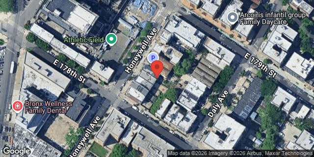 Aerial map of 2014 HONEYWELL AVENUE, Bronx