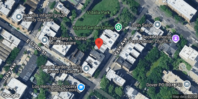 Aerial map of 2073 VYSE AVENUE, Bronx