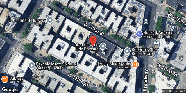 Aerial map of 640 WEST 171 STREET, Manhattan