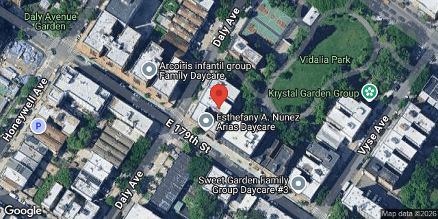 Aerial map of 2064 DALY AVENUE, Bronx