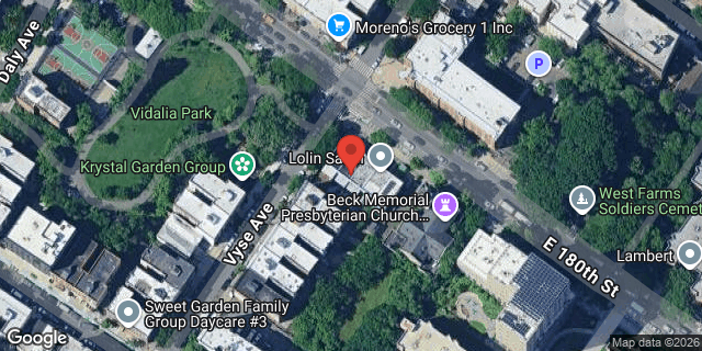 Aerial map of 962 EAST 180 STREET, Bronx