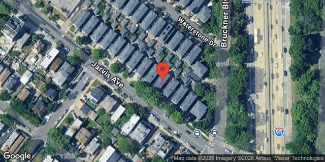 Aerial map of 1508 JARVIS AVENUE, Bronx