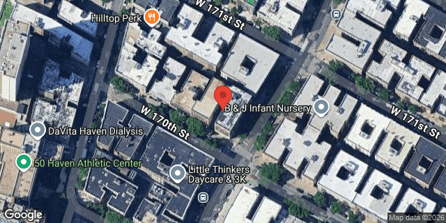 Aerial map of 251 FT WASHINGTON AVENUE, Manhattan
