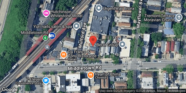 Aerial map of 1606 MULFORD AVENUE, Bronx
